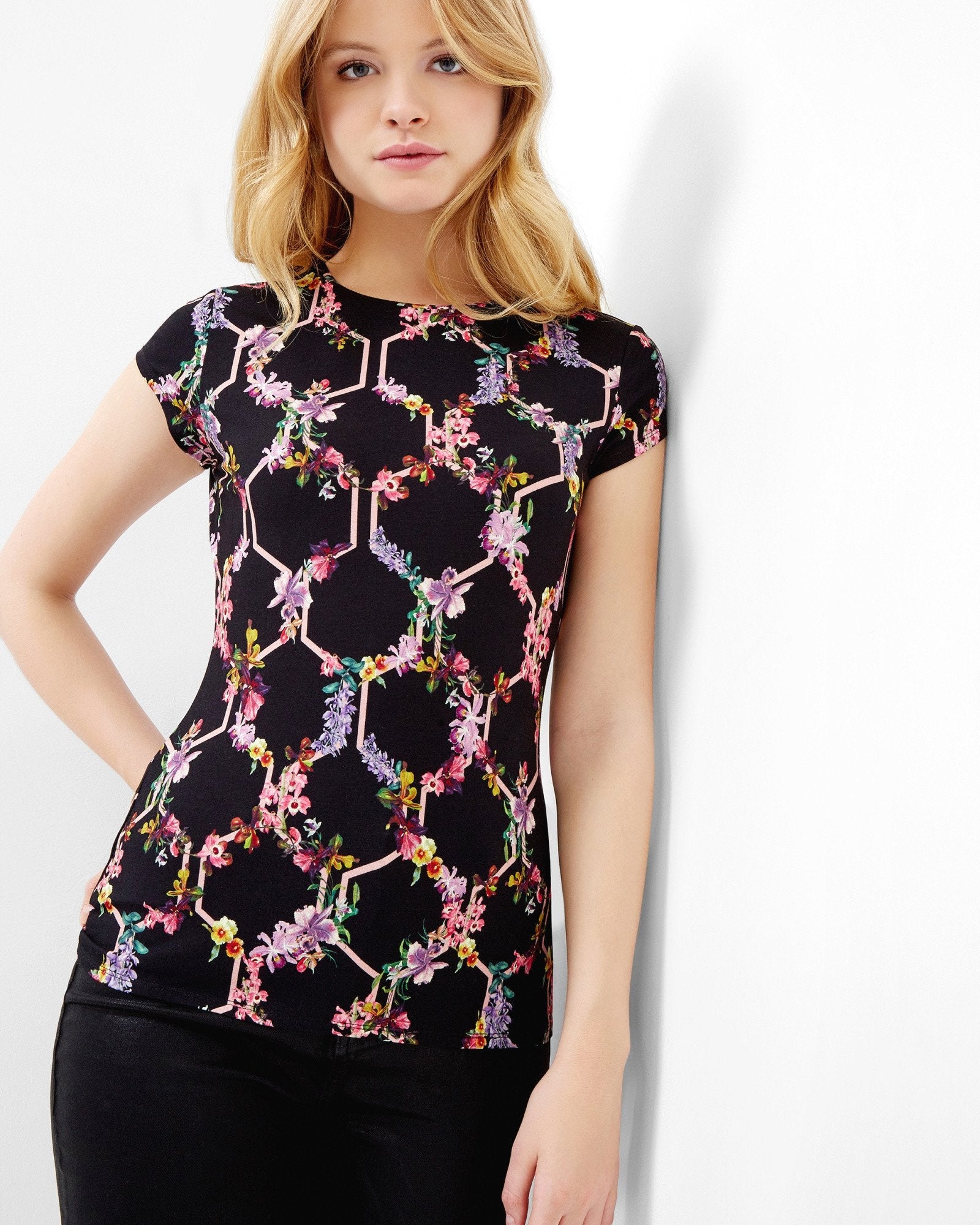 Dellila Lost Garden Fitted T-Shirt