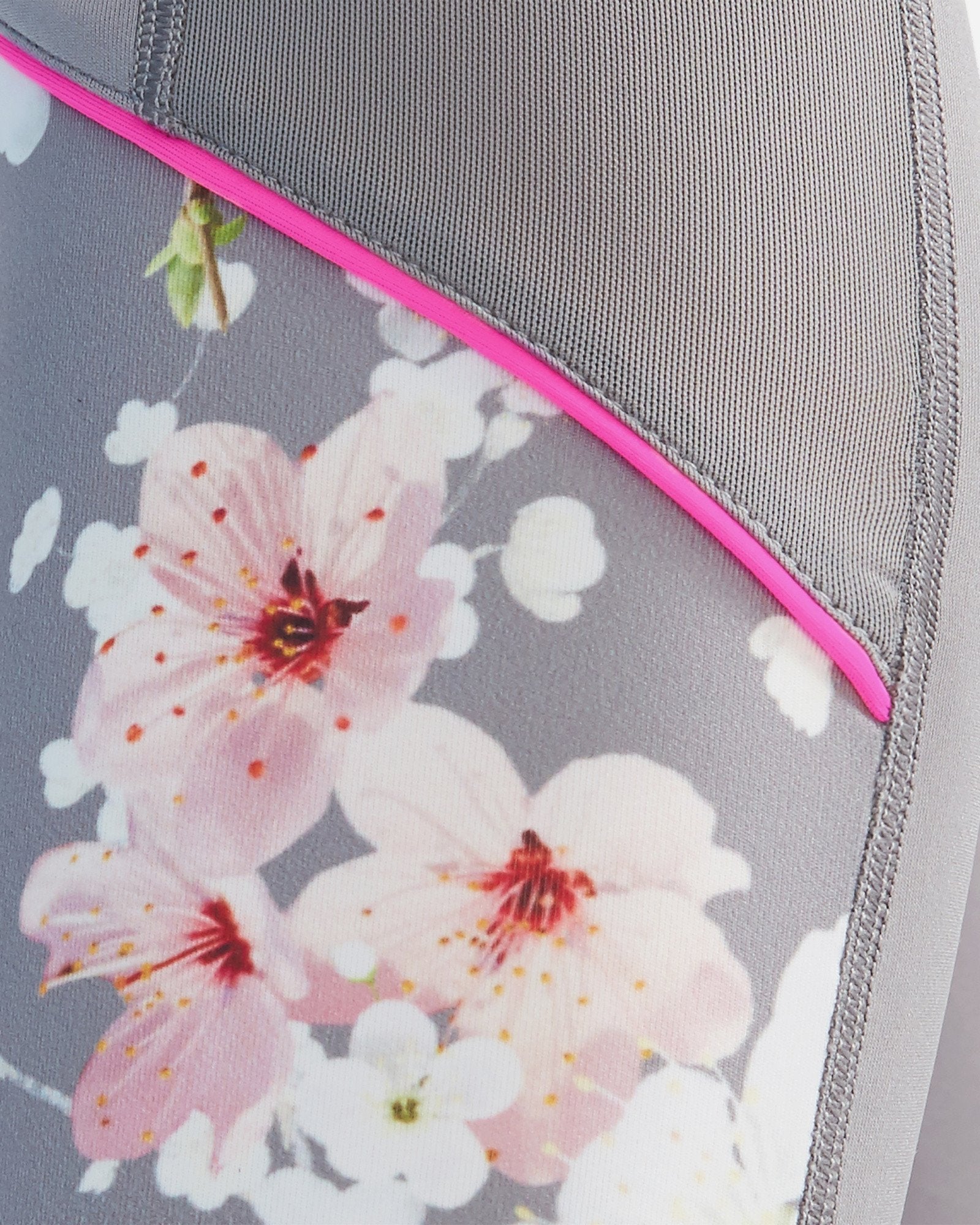 Myuni Oriental Blossom Mesh Panel Leggings